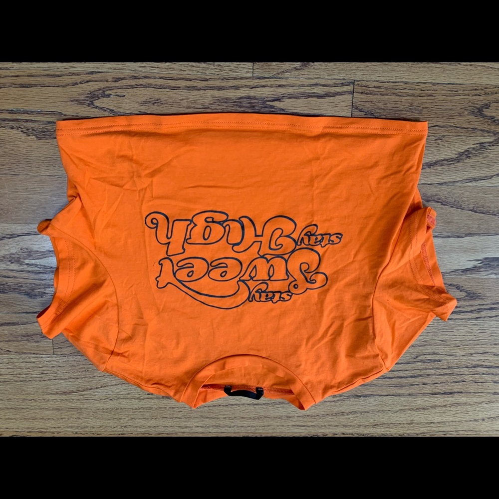 Orange crop top- shein